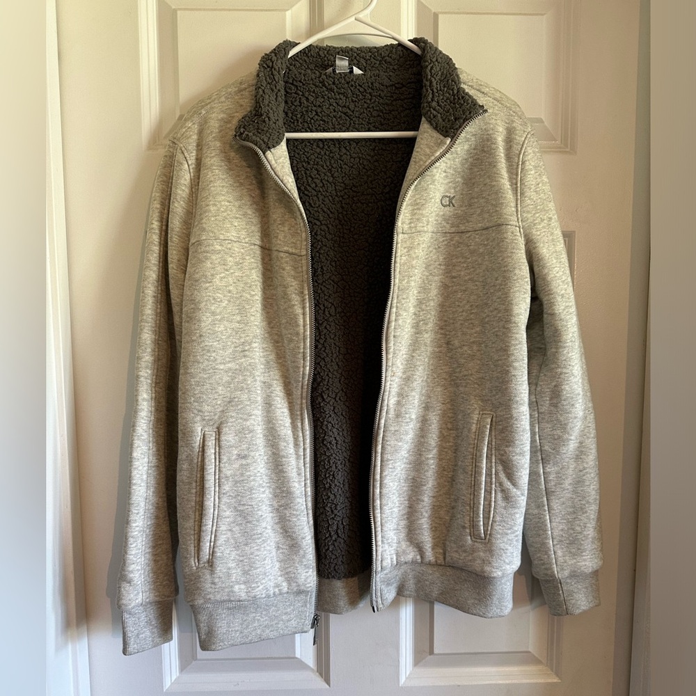 Ck zip up sweatshirt